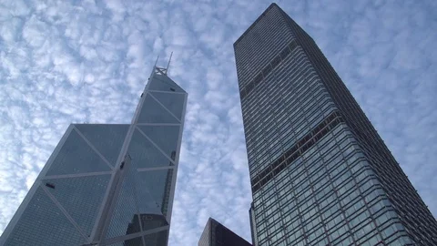 HONG KONG SKYSCRAPER Stock Footage 74688974