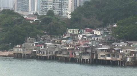 Hong Kong  Slums 스톡 동영상 45072884