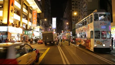 Hong Kong Street Stock-Footage 1066901