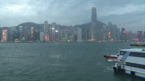 Hong-Kong sunset Stock Footage 26627085