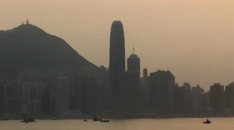 Hong Kong Sunset Video stock 41529165