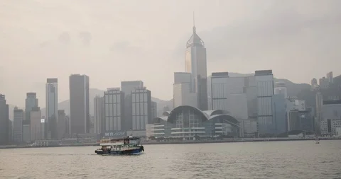 Hong Kong sunset Stock Footage 99758617