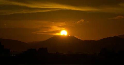 Hong Kong Sunset Timelapse Stock Footage 64841003