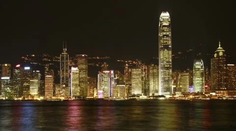 Hong Kong Symphony of Lights Stock Footage 1933873