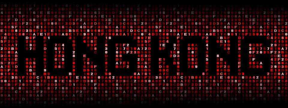 Hong Kong text on hex code illustration Stock-Illustration