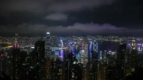 Hong Kong timelapse Video stock 131461216
