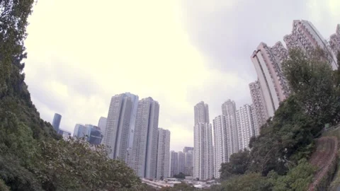 Hong Kong tower blocks Stock-Footage 163284934