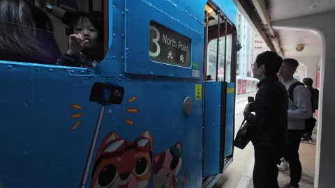 Hong Kong tram. Stock Footage 304670554