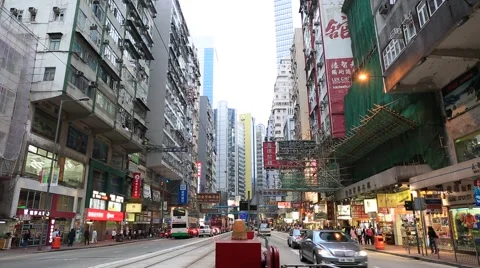 HongKong downtown Video stock 43966255