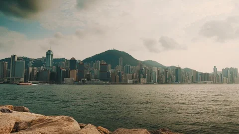 HongKong Skyline Timelapse Video stock 87761815