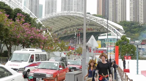 HongKong Stadium Stock Footage 29618552