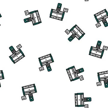 Honing machine vector seamless pattern Stockillustratie