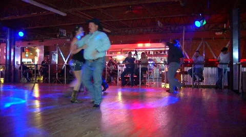 Honkey Tonk Western Dancing Stock Footage 49038783