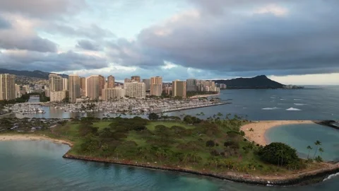 Honolulu Hawai'i in the Spring Stock Footage 247799213