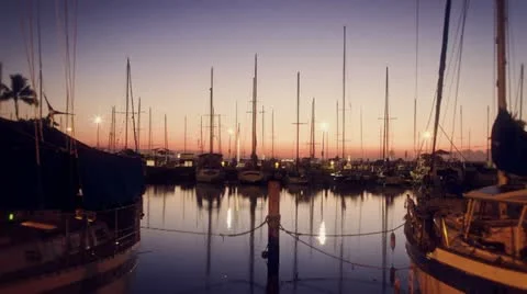 Honolulu Marina Stock Footage 20545748
