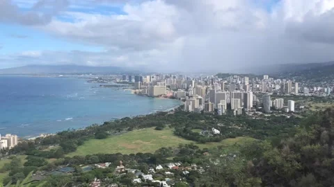 Honolulu Overlook Timelapse Stock Footage 150251453