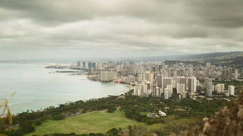 Honolulu Time Lapse 스톡 동영상 68368107