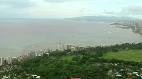 Honolulu View Stock Footage 8992870