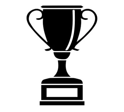 Honor cup icon on white background Stock Illustration