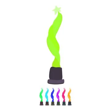Honor gold trophy vector cartoon graphic Stock Illustration