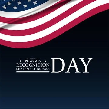 In Honor of the Missing Observing National POW MIA Day Ilustração Stock