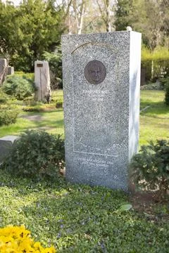 Honorary grave of the politician Johannes Rau Dorotheenstaedtischer cemetery Stock Photos