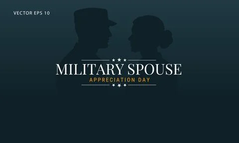 Honoring the Commitment of Military Spouses 库存插图