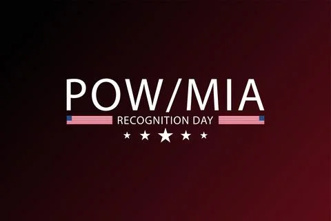 Honoring the Missing National POW MIA Recognition Day Ilustração Stock