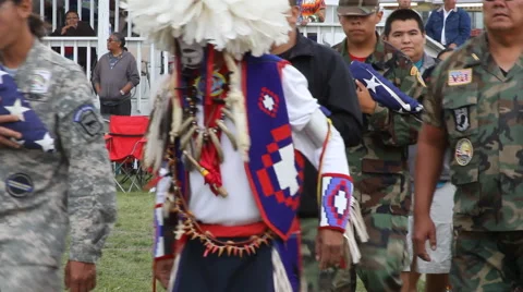 Honoring Native American Veterans Killed In Action 스톡 동영상 60638271