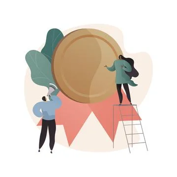 Honour abstract concept vector illustration. Stock Illustration