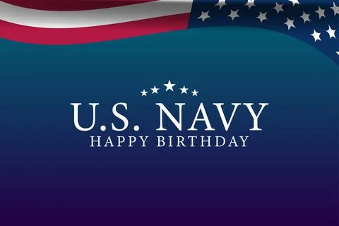 Honouring Naval Prowess October 13th A Salute to the US Navy Illustrazione stock