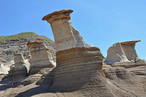 Hoo doos rock formations 스톡 사진