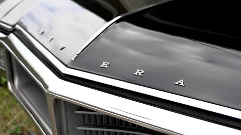 The hood of a sharp car in slow motion Stock Footage 60806210