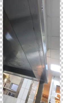 The hood view in the kitchen Stock Photos
