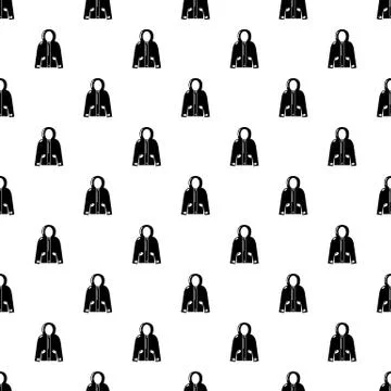 Hooded jacket pattern seamless Stock Illustration
