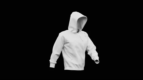 Hoodie mockup walk loop animation Stock Footage 217412356