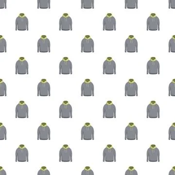 Hoodies seamless pattern creating a modern clothing background Stock Illustration