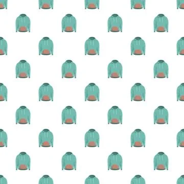 Hoodies seamless pattern creating trendy clothing background イラスト素材