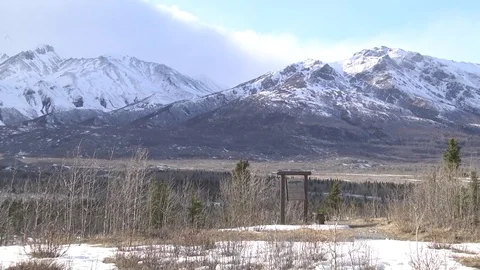 Hoodoo Mountains Alaska Stock Footage 77135341
