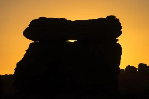 Hoodoo at sunset Stock Photos