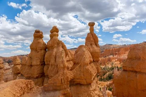Hoodoos in bryce canyon Stock Photos
