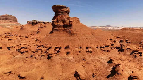 Hoodoos in Goblin Valley State Park, Utah, United States 库存影片 93316277