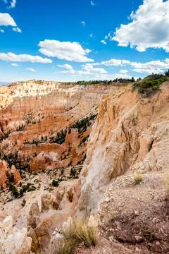 Hoodoos seen from Inspiration Point in Bryce Canyon National Park, Utah Stock Photos