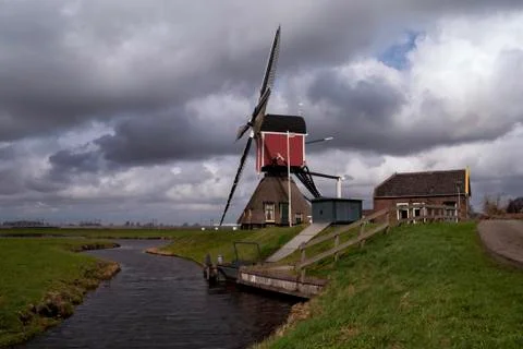 The Hoogmadese windmill Stock Photos
