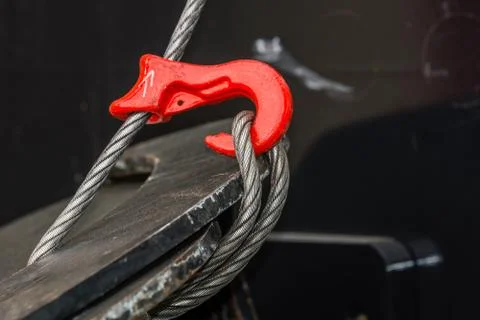 Hook and cable Stock Photos