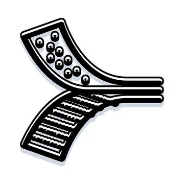 Hook and loop fastener closing mechanism illustration Illustrazione stock