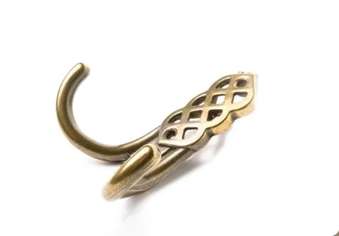 Hook for clothes on a white background isolate Stock Photos