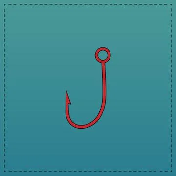 Hook computer symbol Stock Illustration