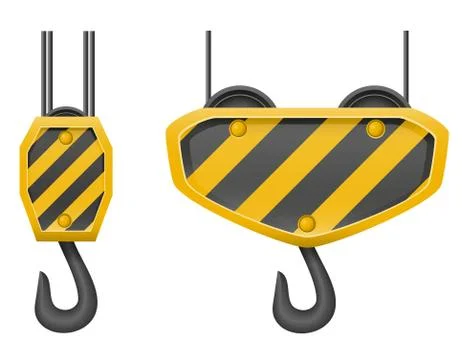 Hook crane for building illustration Ilustración de archivo