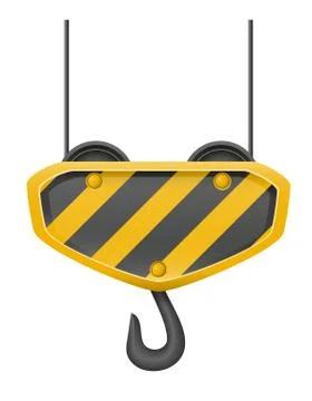 Hook crane for building illustration Ilustración de archivo